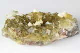 Gemmy, Yellow, Cubic Fluorite Cluster - Moscona Mine, Spain #188290-1